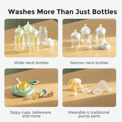 Baby Bottle Washer, Sterilizer & Dryer – All-in-One Cleaning Machine for Bottles, Pump Parts & Baby Essentials