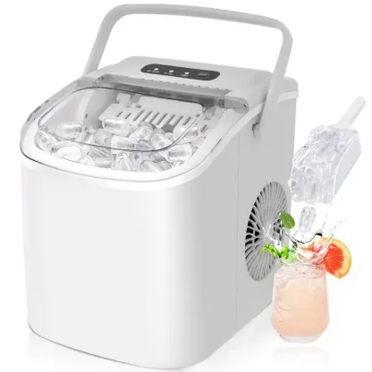 Portable Countertop Ice Maker – 26 Lbs/Day, 6-Minute Ice Making, Self-Cleaning