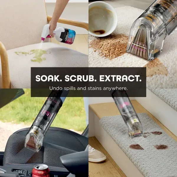 Cordless Portable Stain Cleaner – Compact Carpet & Upholstery Cleaner