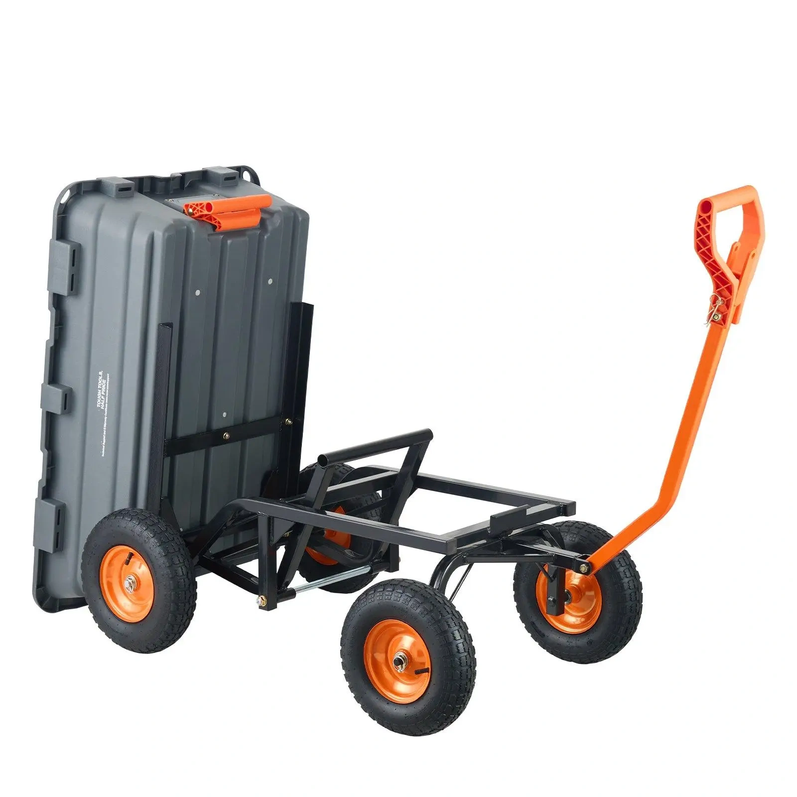 Poly Garden Dump Cart – 600-1500 Lbs Capacity, 2-in-1 Utility Wagon with Steel Frame