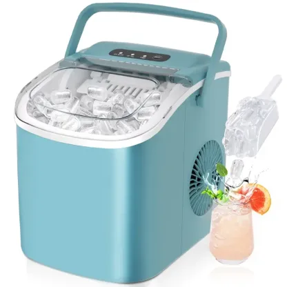 Portable Countertop Ice Maker – 26 Lbs/Day, 6-Minute Ice Making, Self-Cleaning