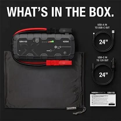 4250A Car Jump Starter – Portable Battery Booster for Up to 10.0L Gas & 8.0L Diesel Engines