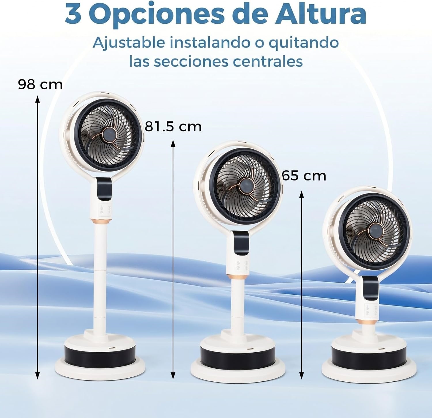Ventilador de Pie con Nebulizador | Oscilación 90°, 8 Velocidades, Mando a Distancia y Temporizador