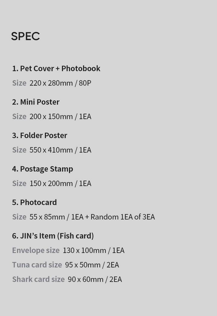 Special 8 Photo-Folio Me, Myself, and Jin ‘Sea of JIN island’ 1 detail