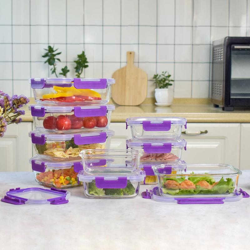 10 Recipientes de Cristal + 10 Tapas | Cocina y Conserva Fácil