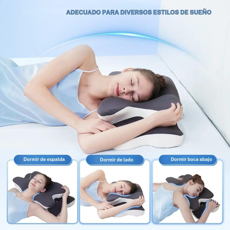 Almohada Ergonómica de Doble Cara | Espuma Viscoelástica y Soporte para el Cuello