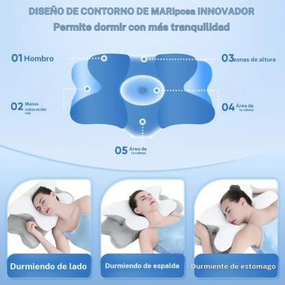 Almohada Ergonómica de Doble Cara | Espuma Viscoelástica y Soporte para el Cuello