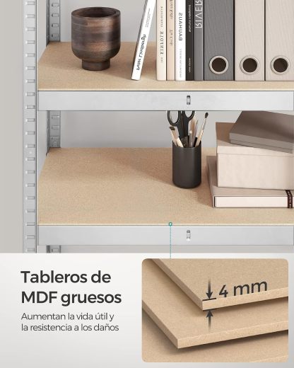 Pack de 2 Estanterías Metálicas | 5 Baldas Ajustables para Garaje y Trastero