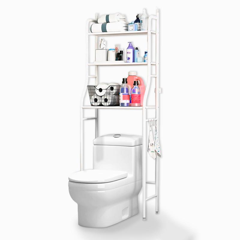 Estante independiente de acero inoxidable para baño: ahorro de espacio y diseño minimalista