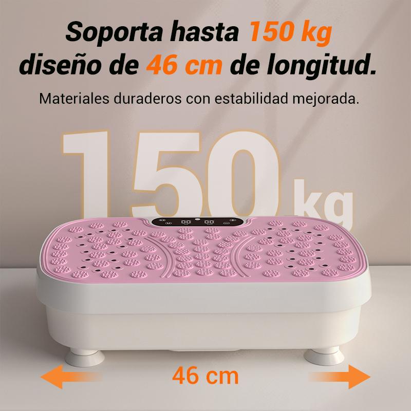 Plataforma Vibratoria Silenciosa, 99 Velocidades, Masaje y Entrenamiento, Capacidad 150 kg