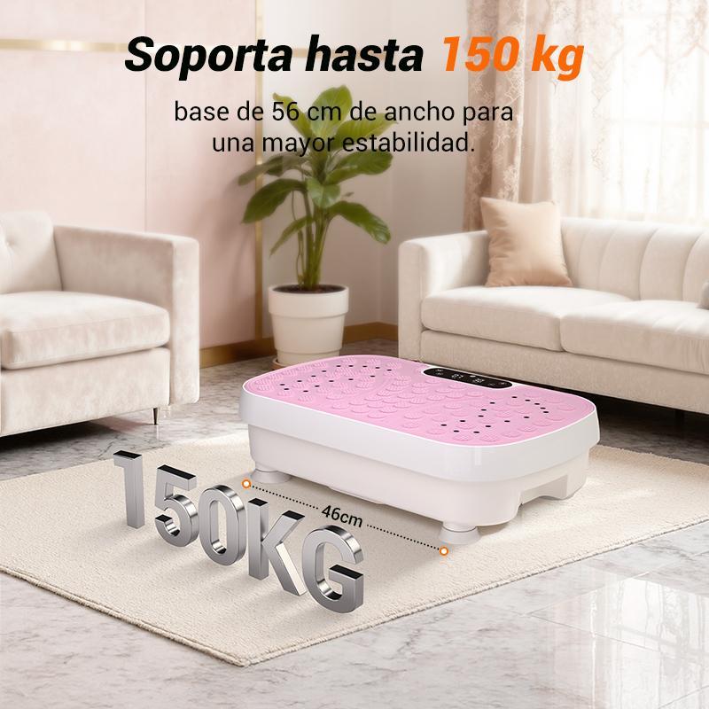 Plataforma Vibratoria Silenciosa, 99 Velocidades, Masaje y Entrenamiento, Capacidad 150 kg