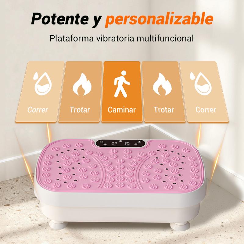Plataforma Vibratoria Silenciosa, 99 Velocidades, Masaje y Entrenamiento, Capacidad 150 kg
