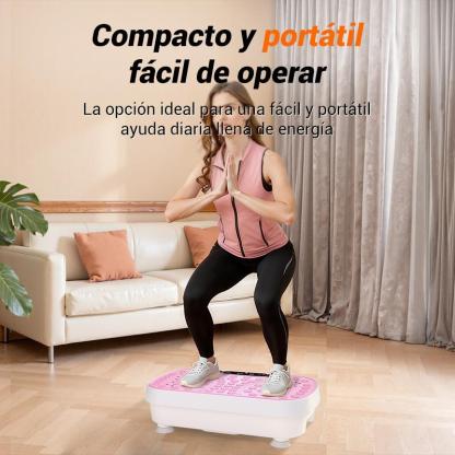 Plataforma Vibratoria Silenciosa, 99 Velocidades, Masaje y Entrenamiento, Capacidad 150 kg
