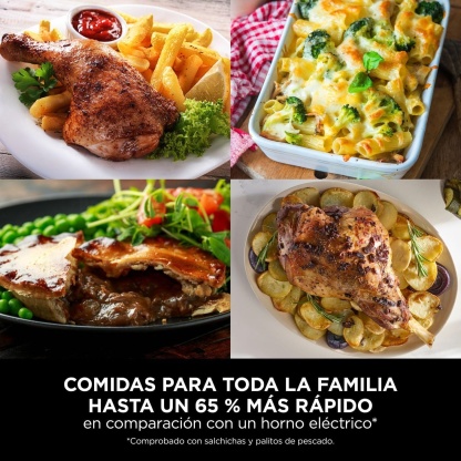 Freidora de Aire Doble XL 10,4 L, 7 Funciones, Sin Aceite, Cocina Saludable