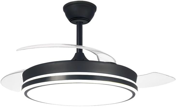 Pack de 2 Ventiladores de Techo LED con Motor DC Silencioso, 48W Regulable, 3 CCT Ajustables, 5280 Lúmenes