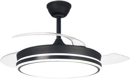 Pack de 2 Ventiladores de Techo LED con Motor DC Silencioso, 48W Regulable, 3 CCT Ajustables, 5280 Lúmenes