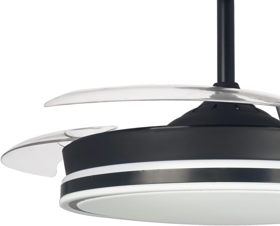 Pack de 2 Ventiladores de Techo LED con Motor DC Silencioso, 48W Regulable, 3 CCT Ajustables, 5280 Lúmenes