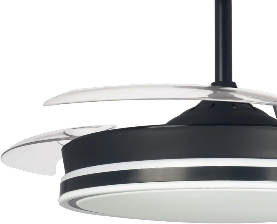 Pack de 2 Ventiladores de Techo LED con Motor DC Silencioso, 48W Regulable, 3 CCT Ajustables, 5280 Lúmenes
