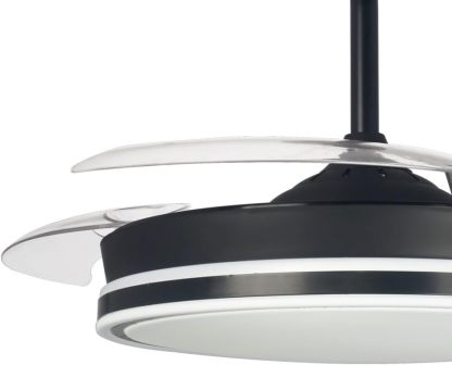 Pack de 2 Ventiladores de Techo LED con Motor DC Silencioso, 48W Regulable, 3 CCT Ajustables, 5280 Lúmenes