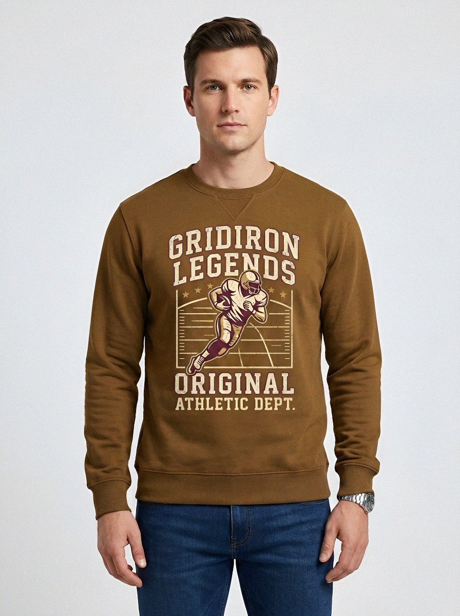 Men's American Football Gridiron Legends Printed Sweatshirt