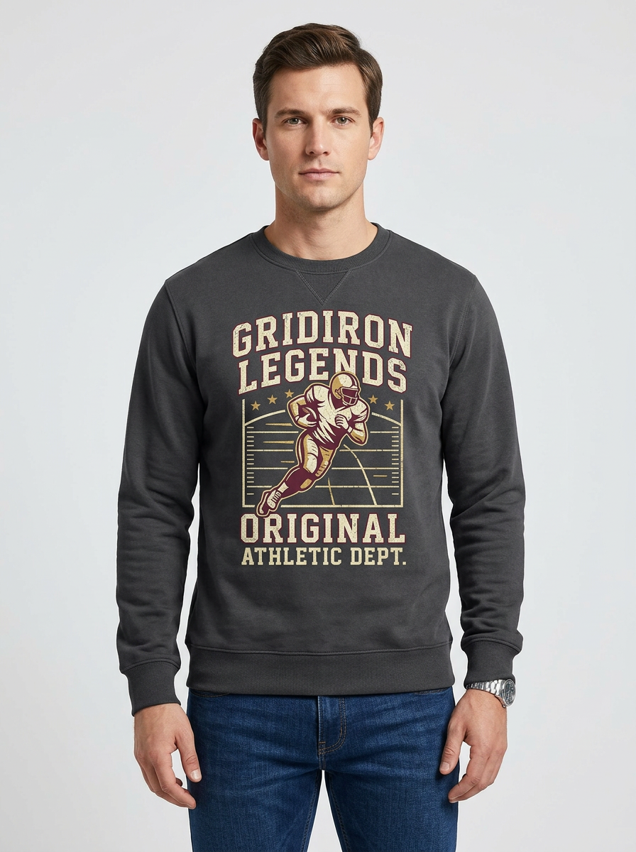Men's American Football Gridiron Legends Printed Sweatshirt