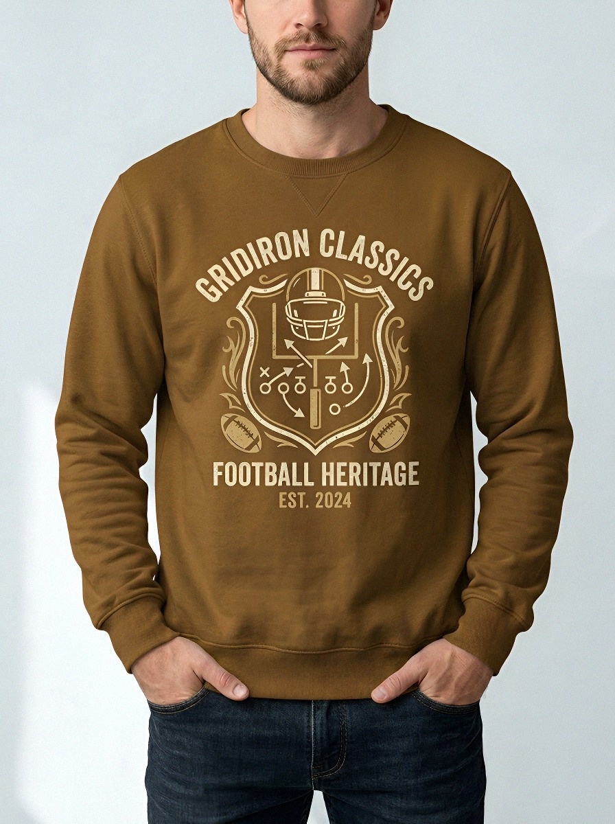 Men's American Football Gridiron Classics Printed Sweatshirt
