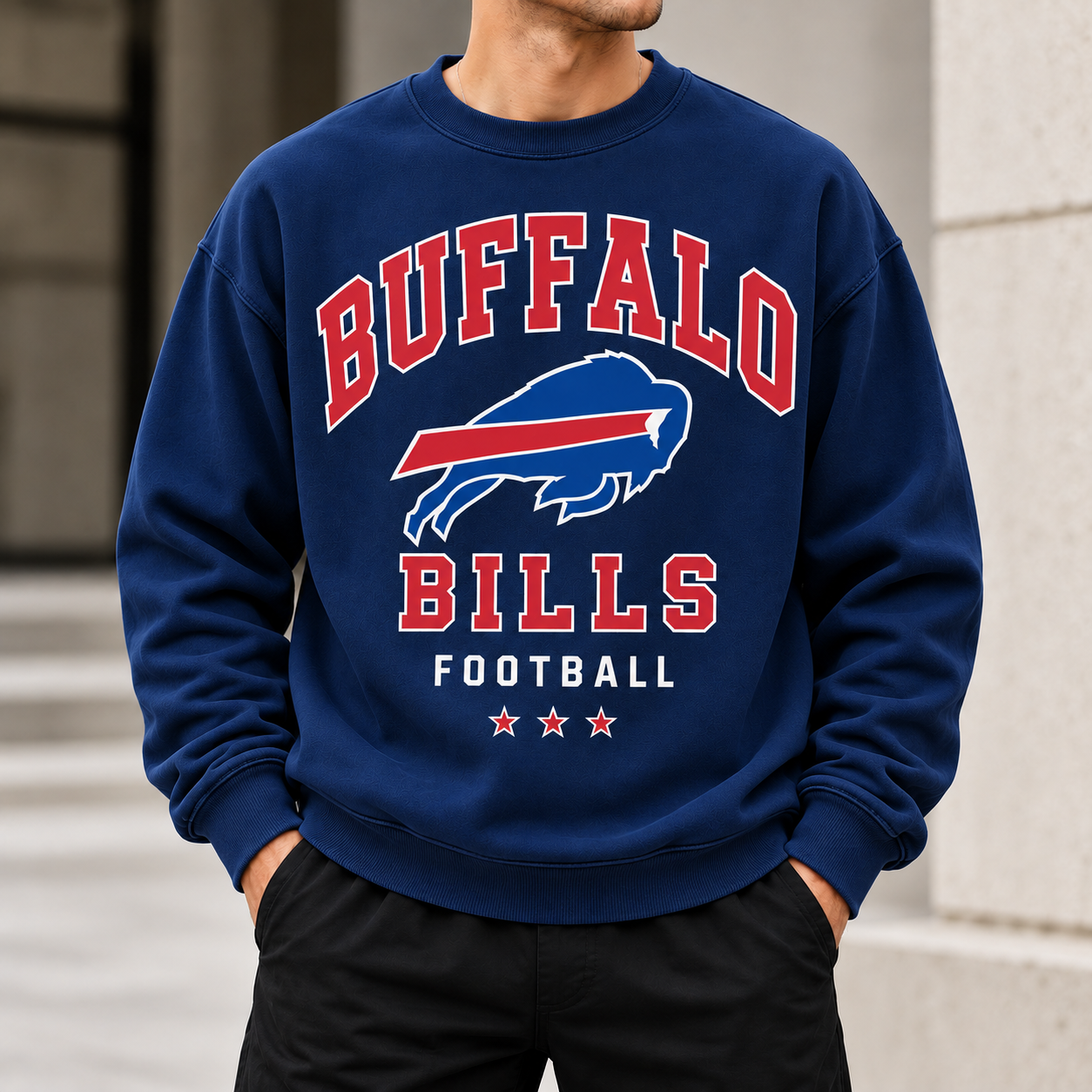 Men's Long-Sleeved Football Fan Top