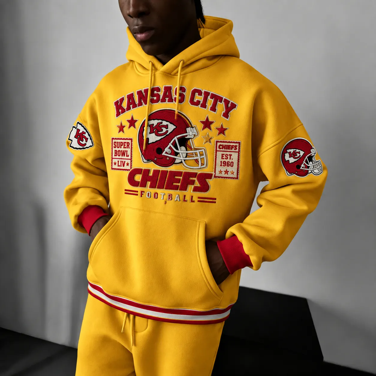Rugby-print Hoodie