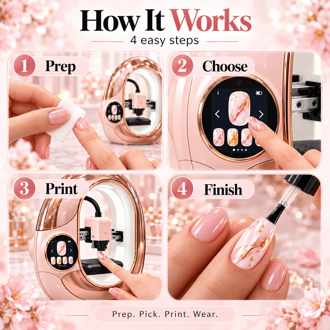 How the nail printer works