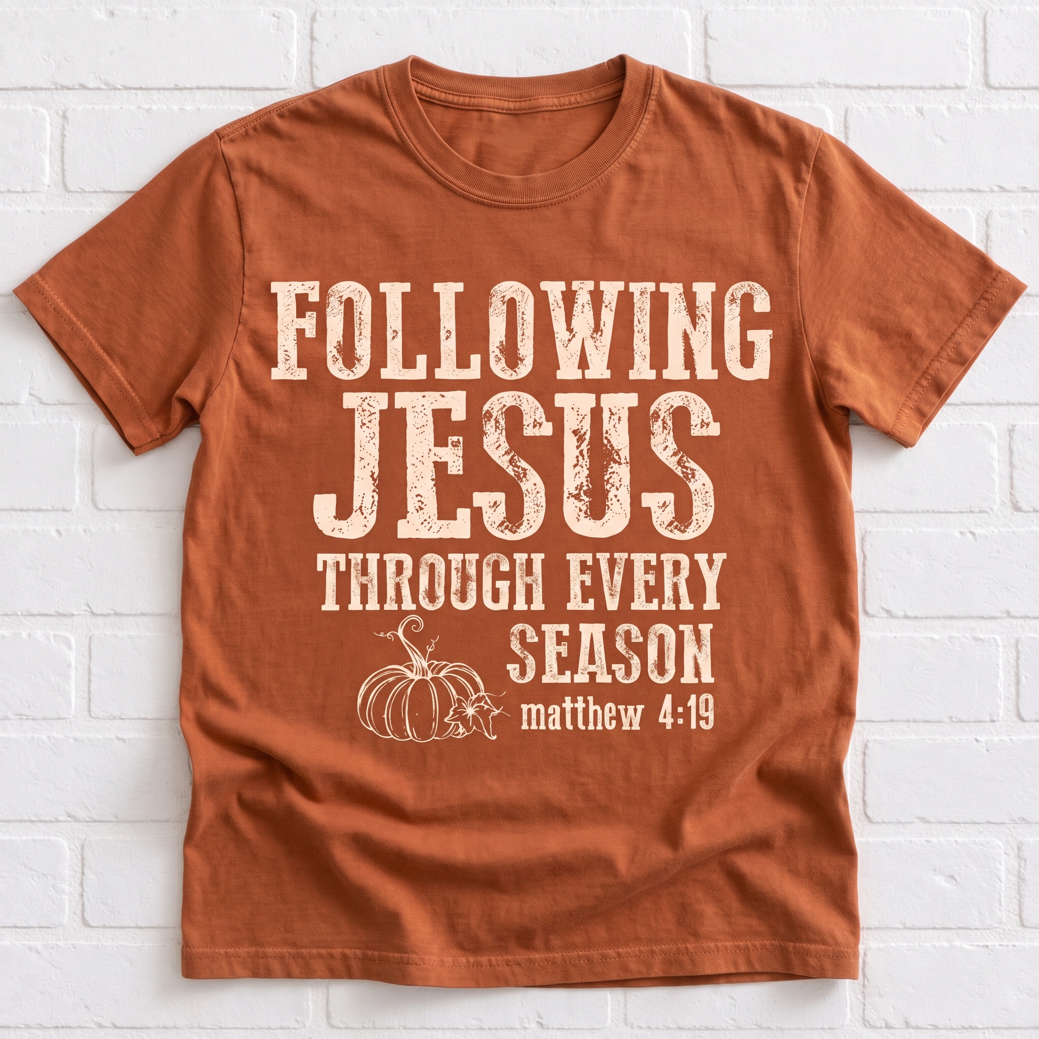 Women's Fall "Following Jesus Through Every Season" T-Shirt