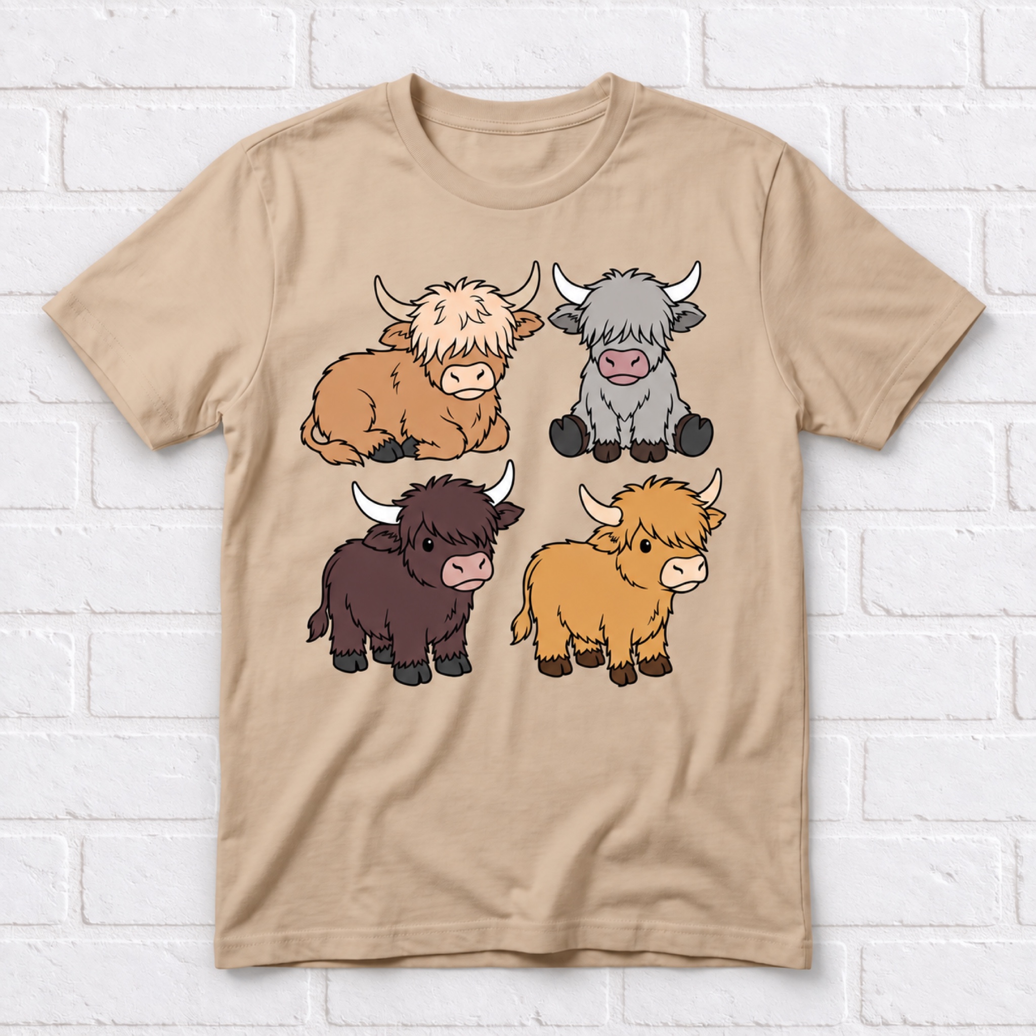 Women's Fall Four Highland Calves T-Shirt