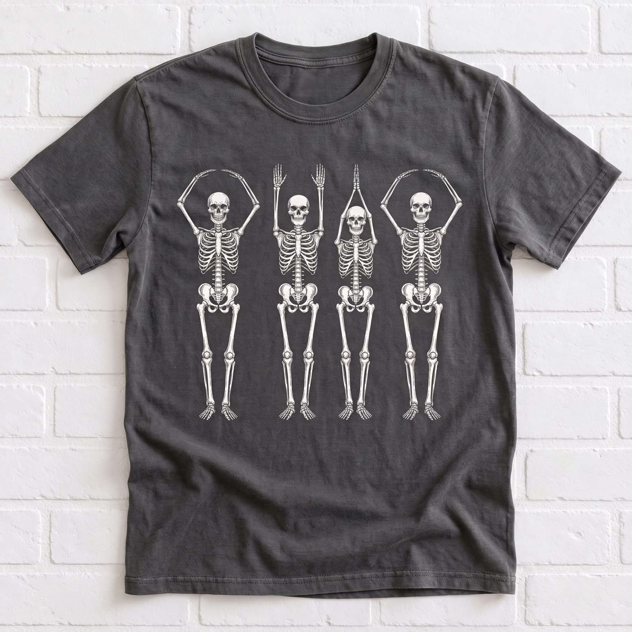 Women's Halloween O-H-I-O Skeletons T-Shirt