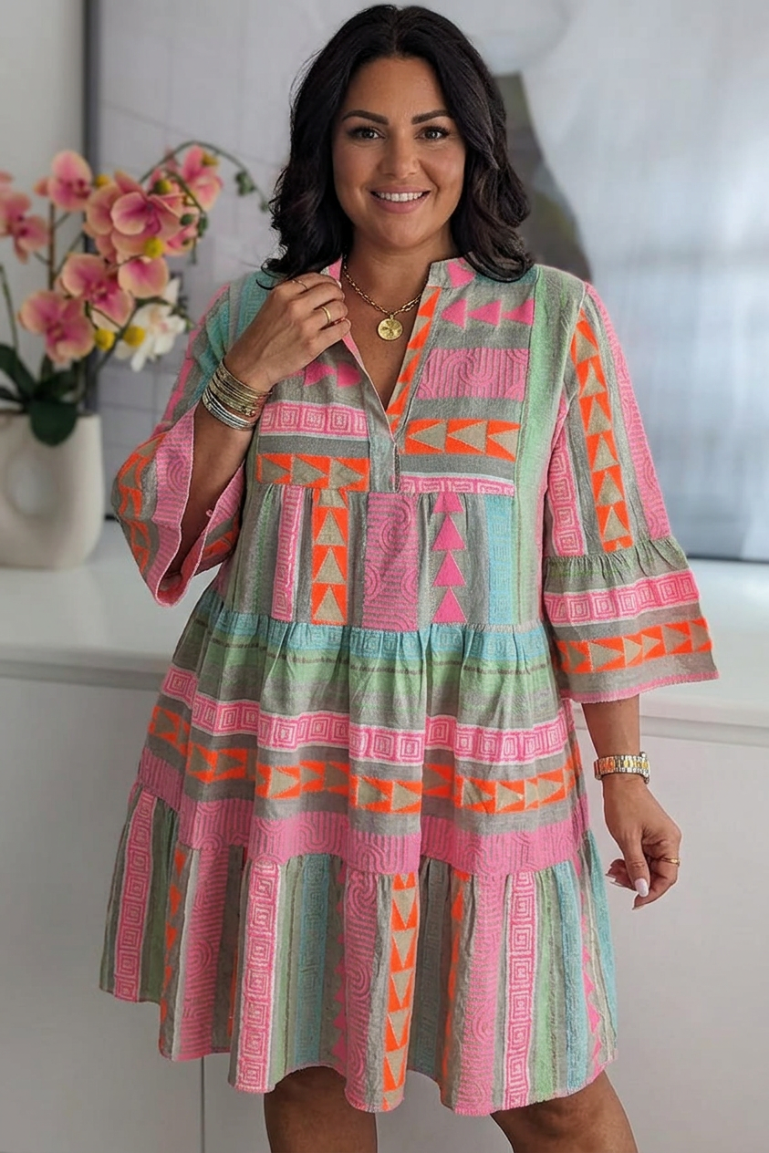 ISOLDE - Spring Dress - Plus size model