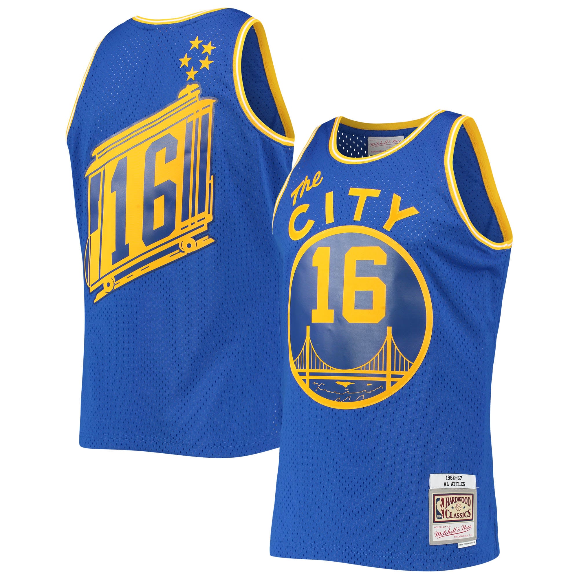 San Francisco Warriors Royal Swingman jersey, fan version, NBA fan version, size S-XXL