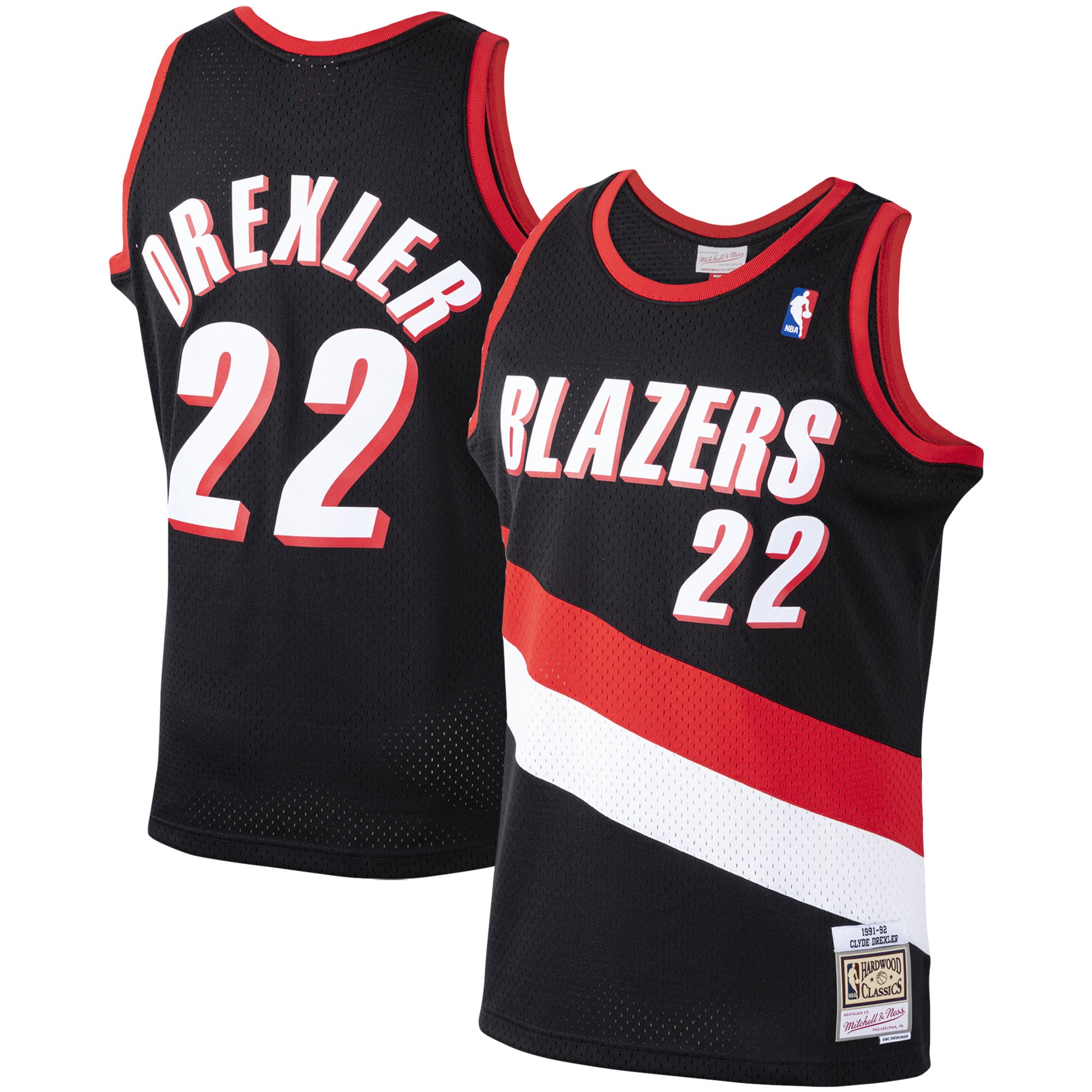 Portland Trail Blazers Black Swingman jersey, fan version, NBA fan version, size S-XXL