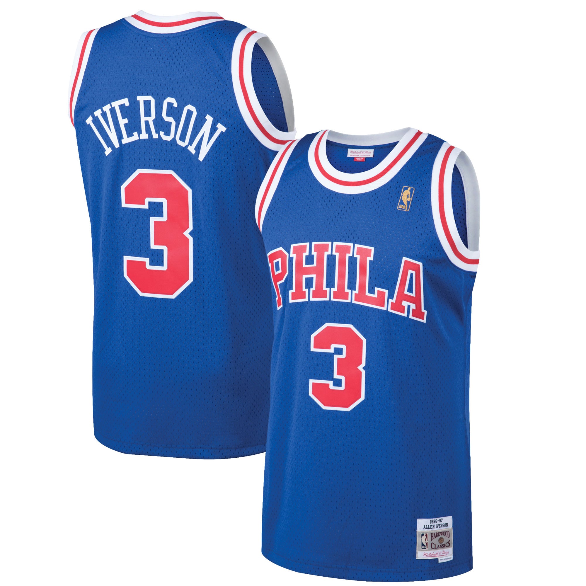 Philadelphia 76ers Royal Swingman jersey, fan version, NBA fan version, size S-XXL
