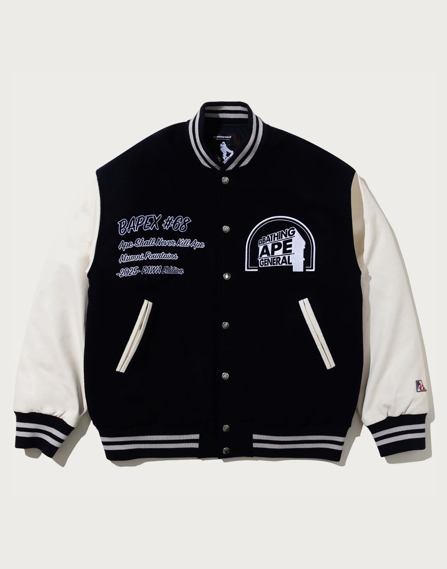 BY KAZUKI KURAISHI MULTI LOGO VARSITY DOWN JACKET MENS