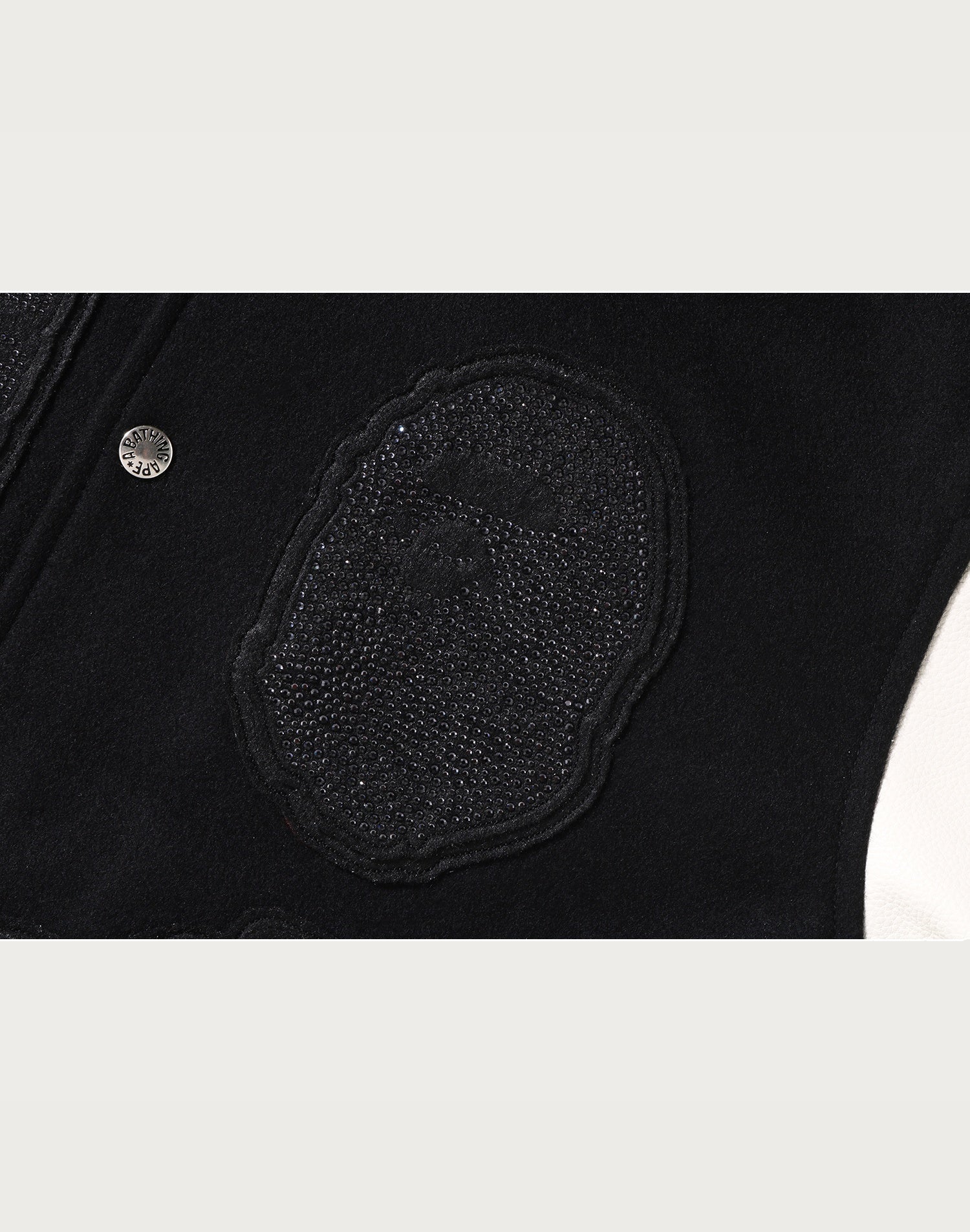 SWAROVSKI - DETACHABLE HOODIE VARSITY JACKET MENS