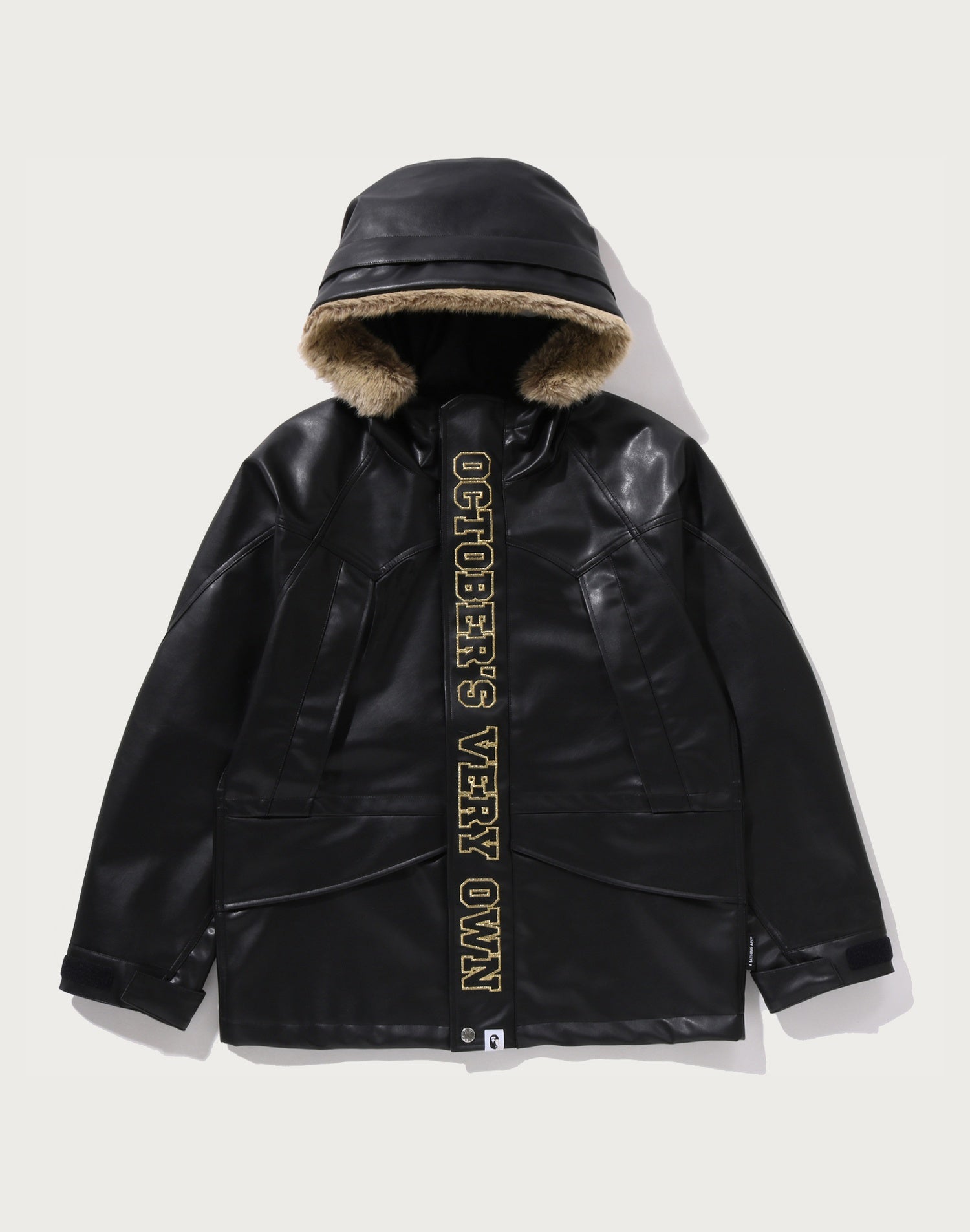 OVO SYNTHETIC WASHABLE LEATHER SNOWBOARD JACKET MENS