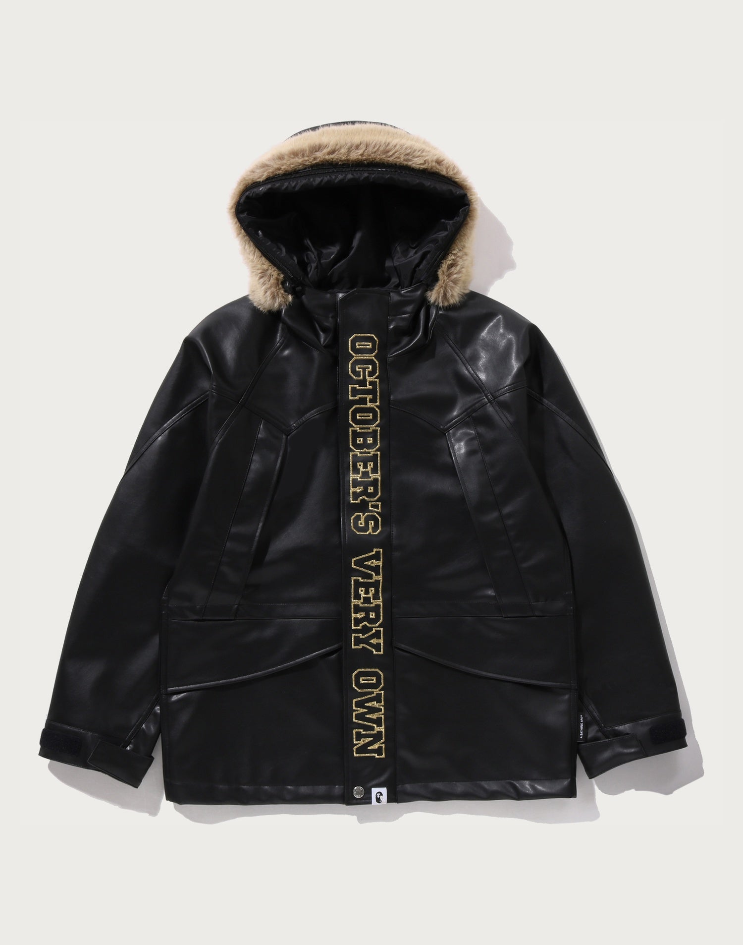 OVO SYNTHETIC WASHABLE LEATHER SNOWBOARD JACKET MENS