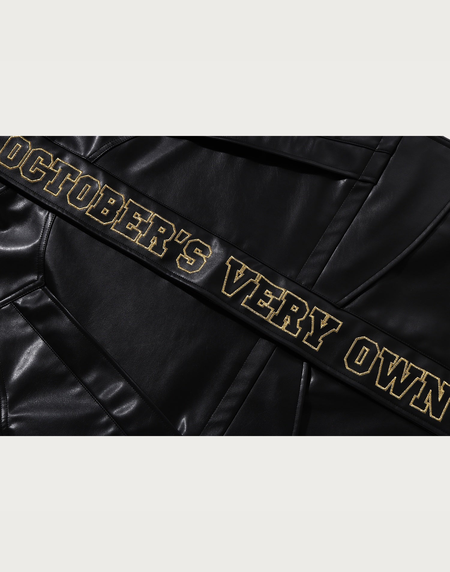 OVO SYNTHETIC WASHABLE LEATHER SNOWBOARD JACKET MENS