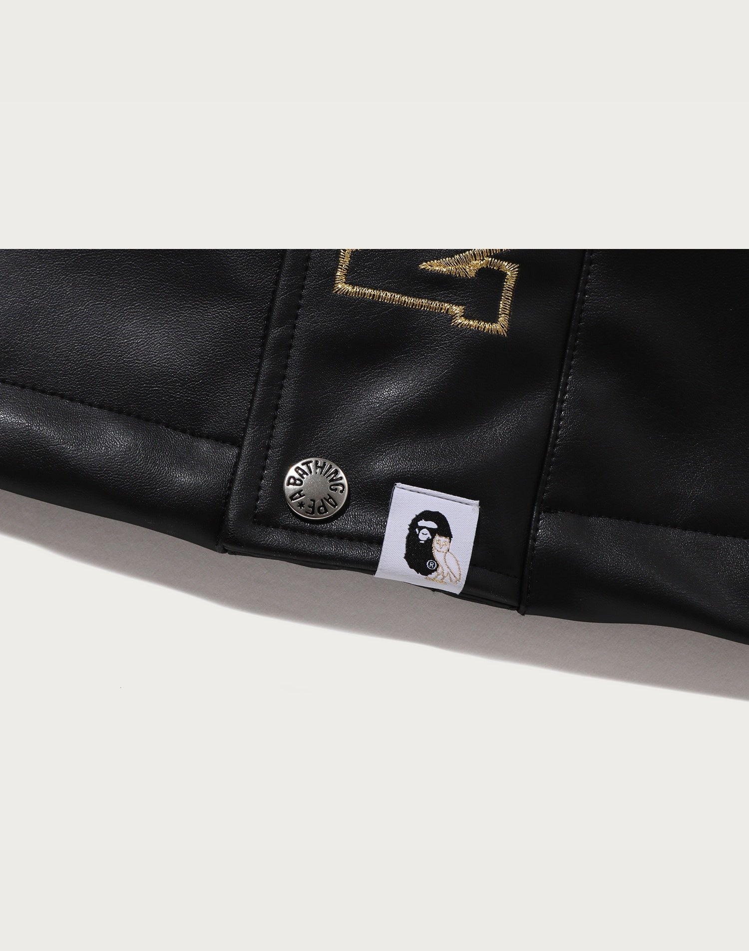 OVO SYNTHETIC WASHABLE LEATHER SNOWBOARD JACKET MENS