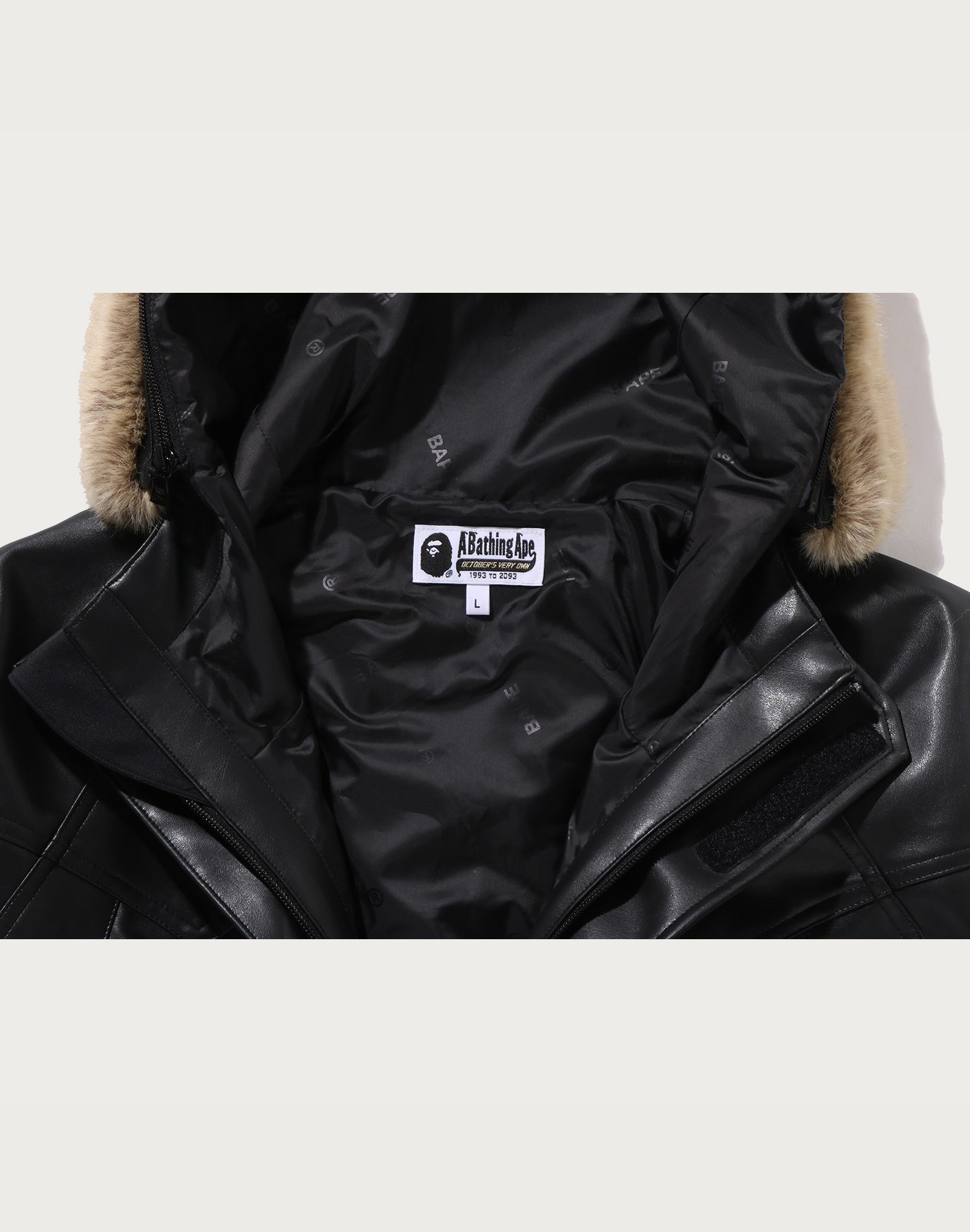 OVO SYNTHETIC WASHABLE LEATHER SNOWBOARD JACKET MENS