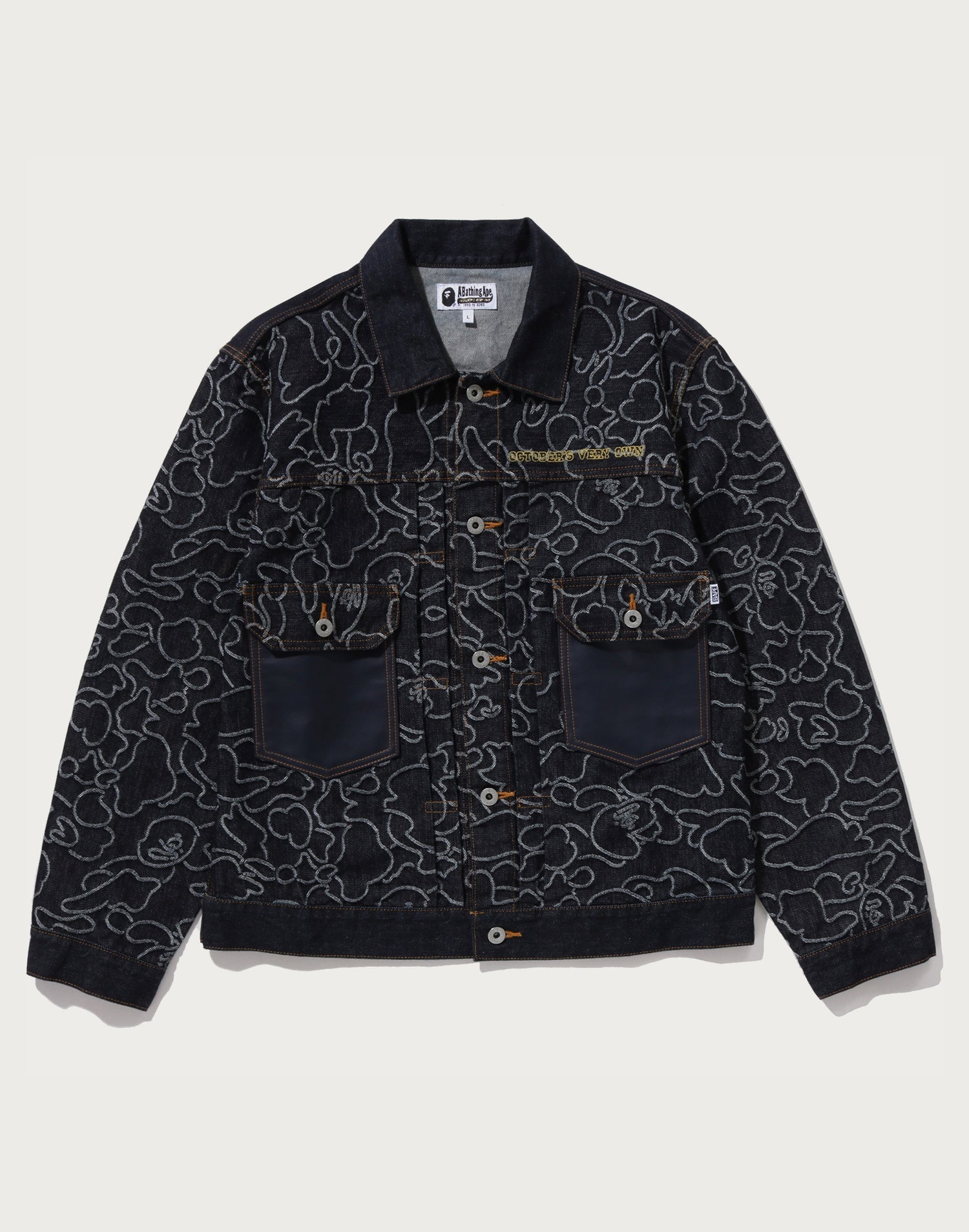 OVO NEON 1ST CAMO JACQUARD DENIM JACKET MENS