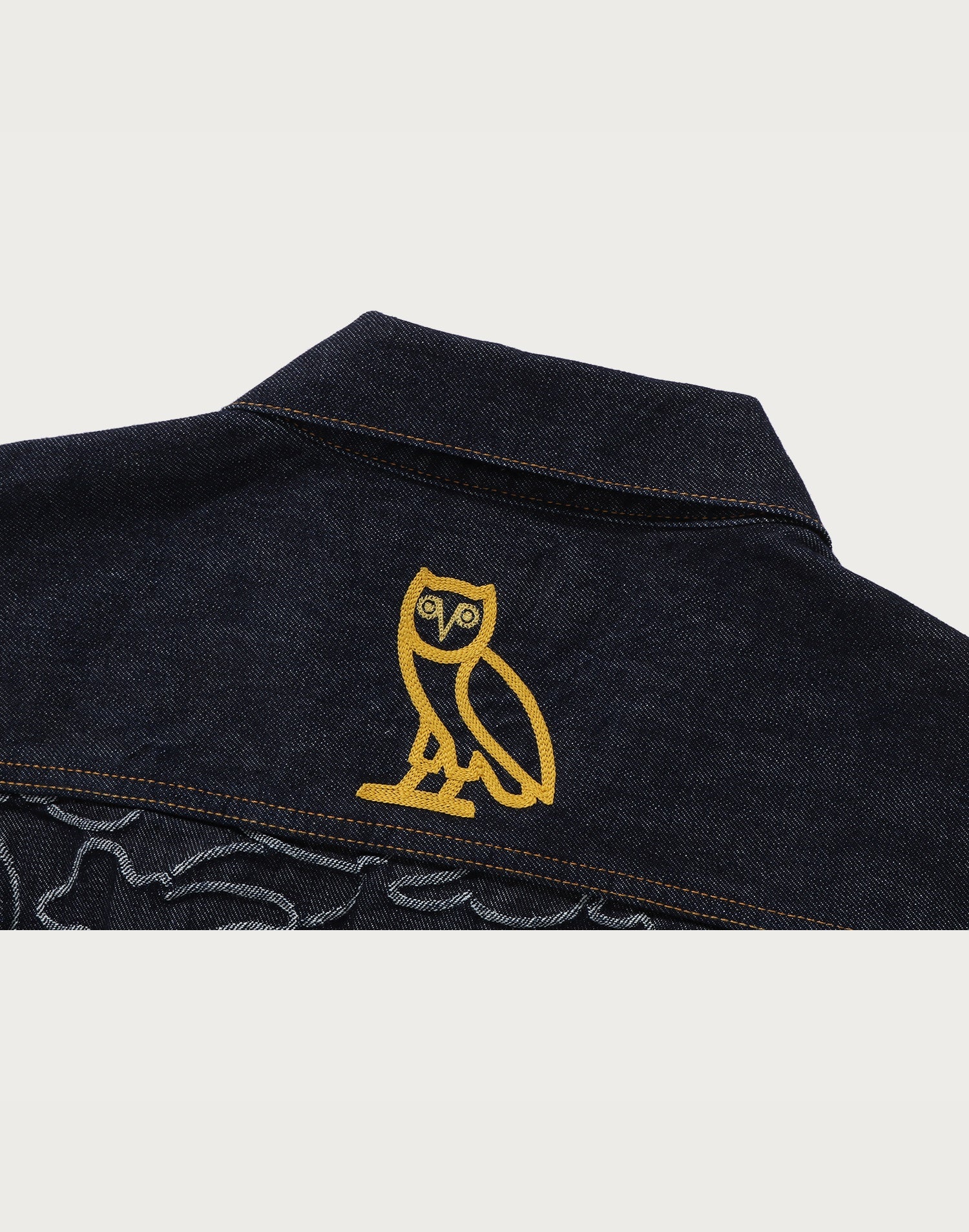 OVO NEON 1ST CAMO JACQUARD DENIM JACKET MENS