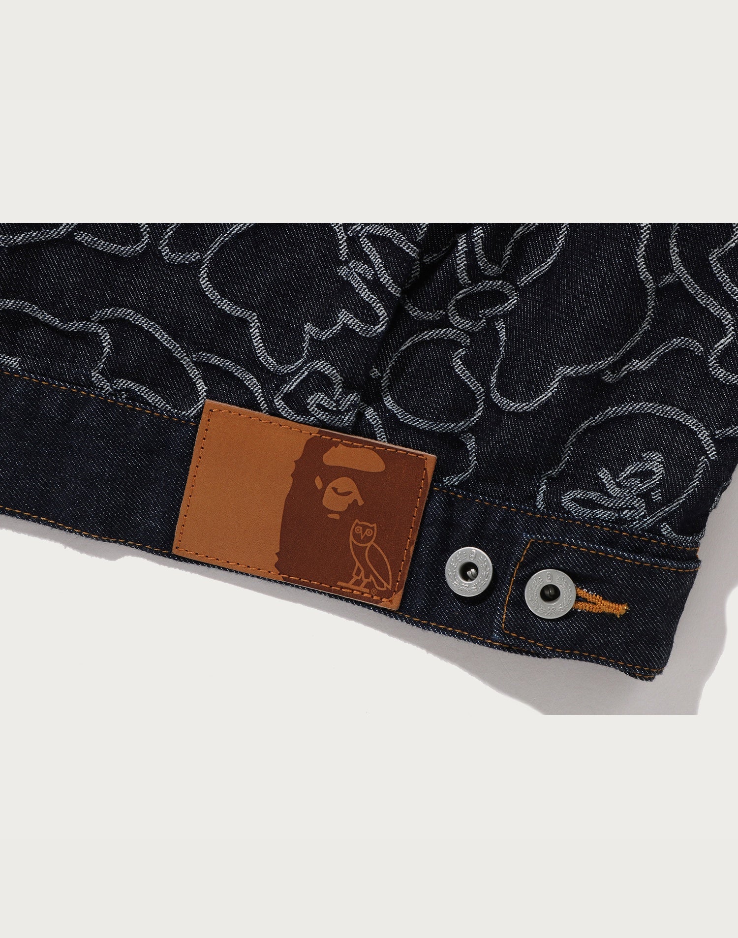 OVO NEON 1ST CAMO JACQUARD DENIM JACKET MENS