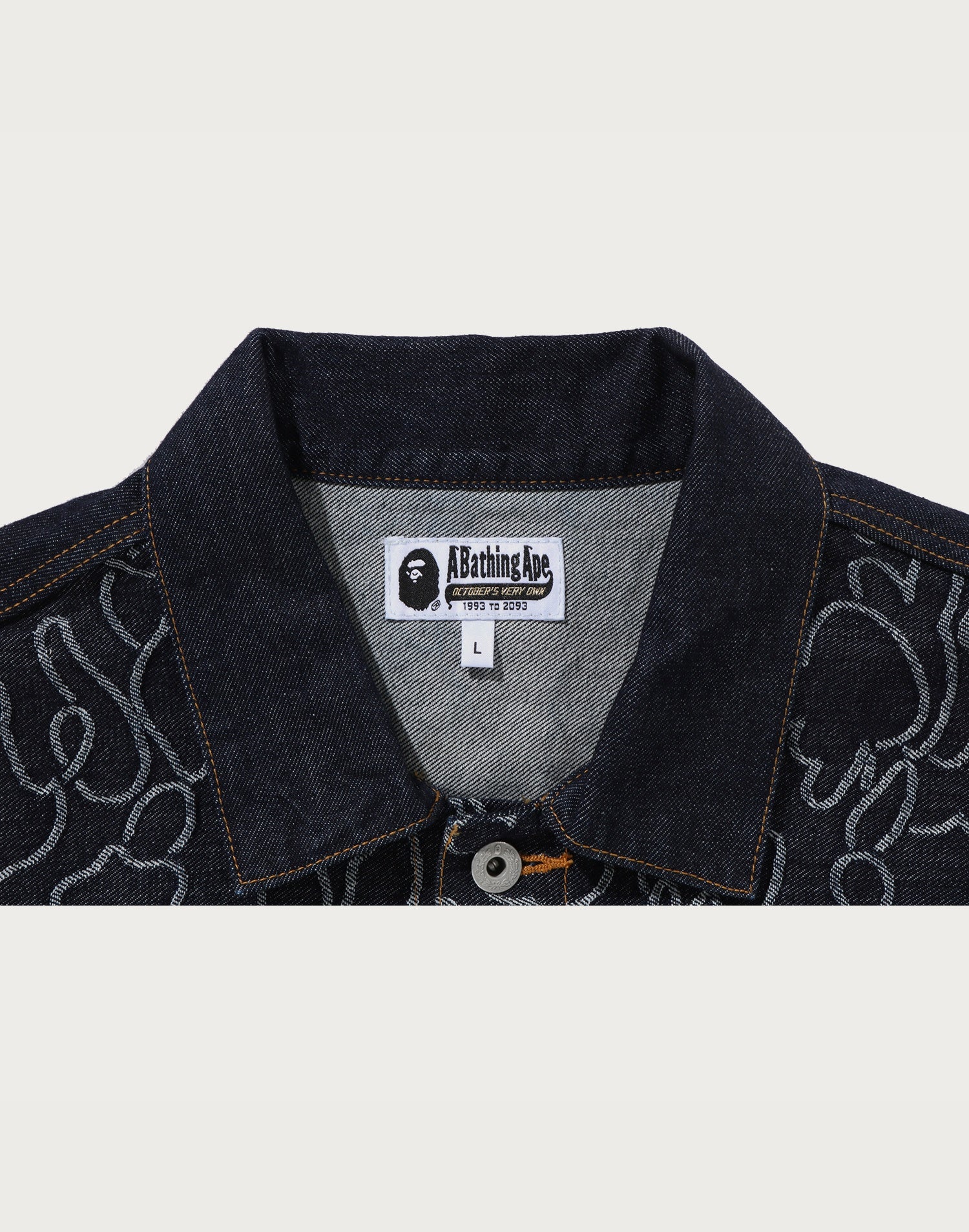 OVO NEON 1ST CAMO JACQUARD DENIM JACKET MENS