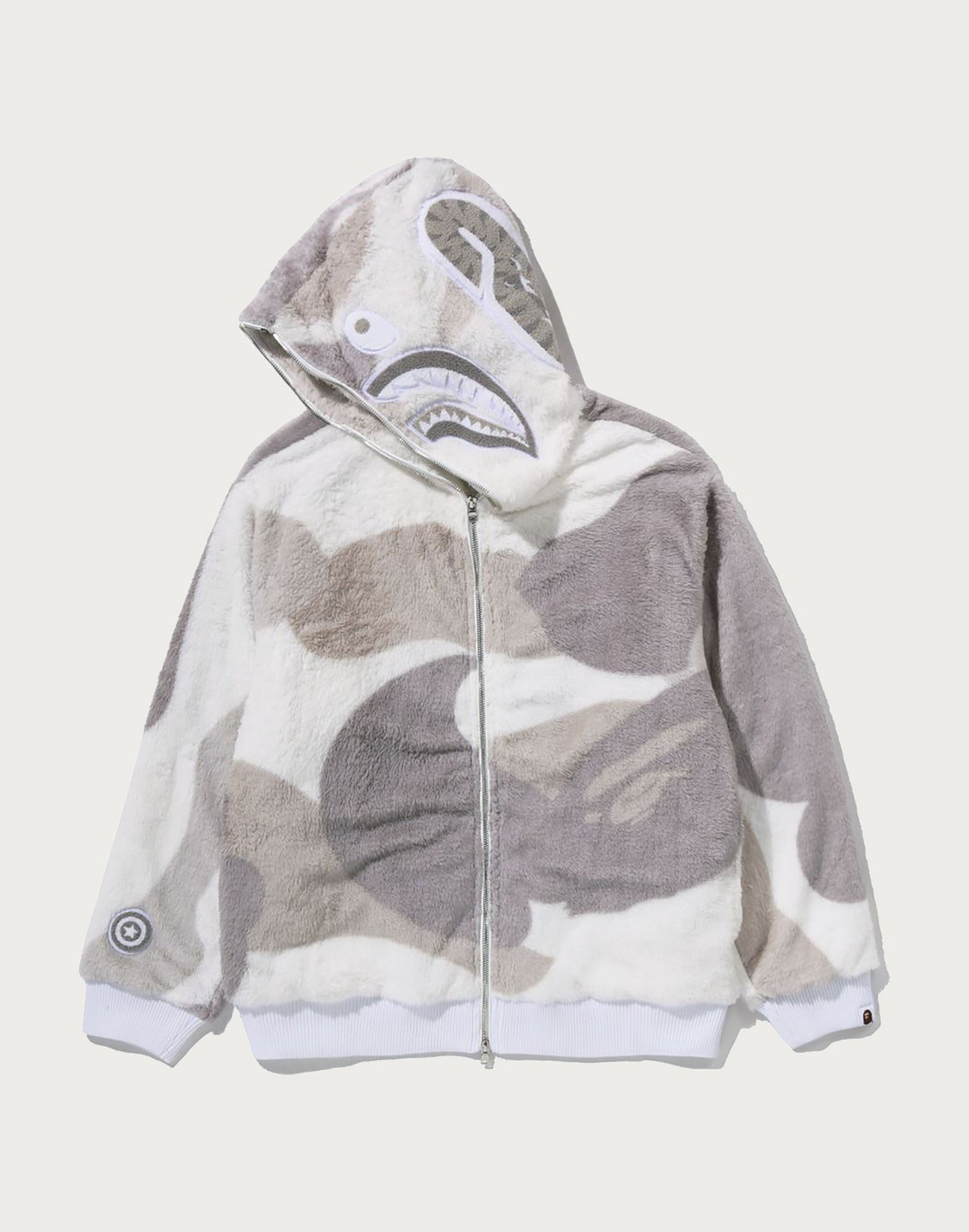 COLOR CAMO SHARK FULL ZIP SHERPA JACKET MENS