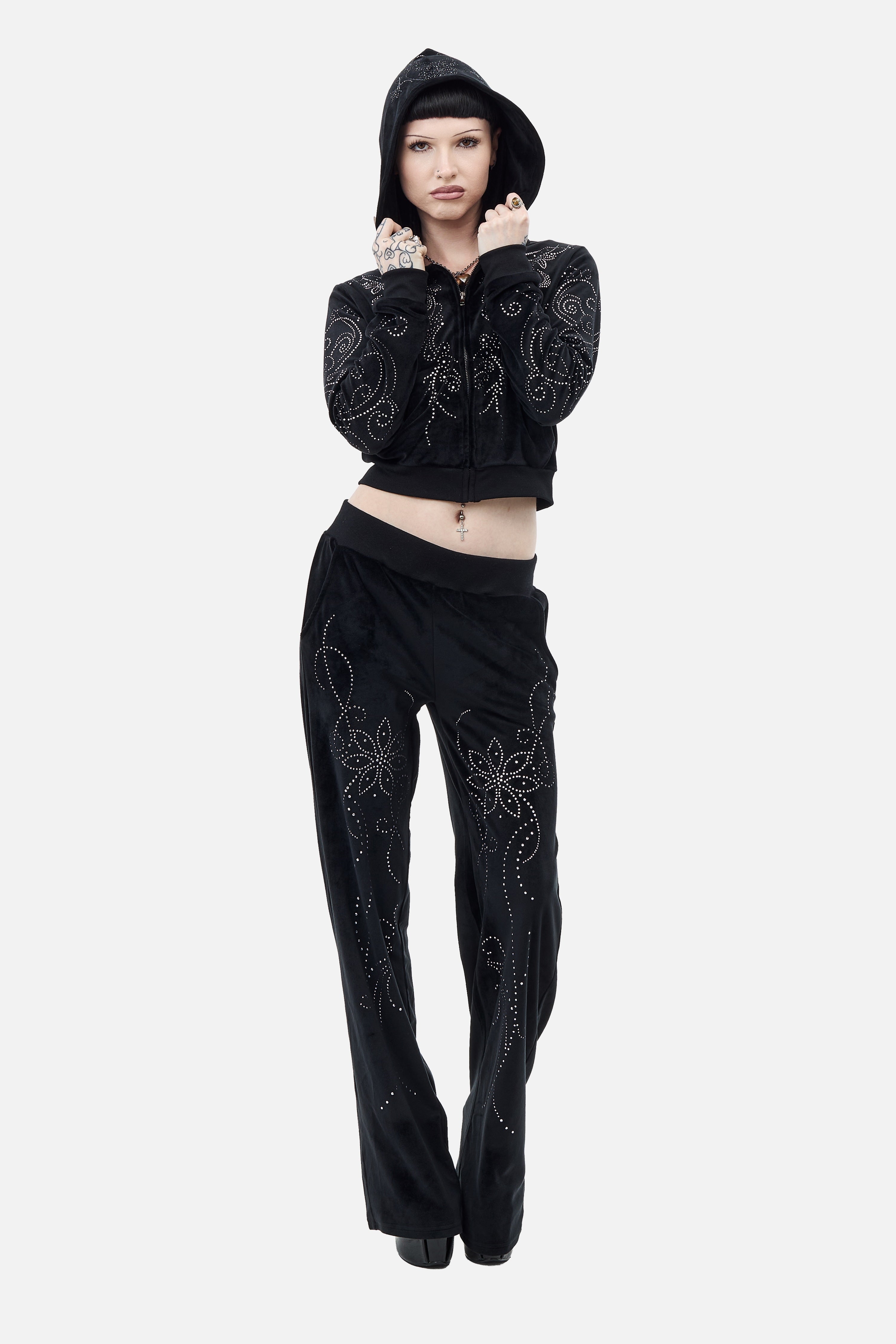 Velour Flutter Hoodie