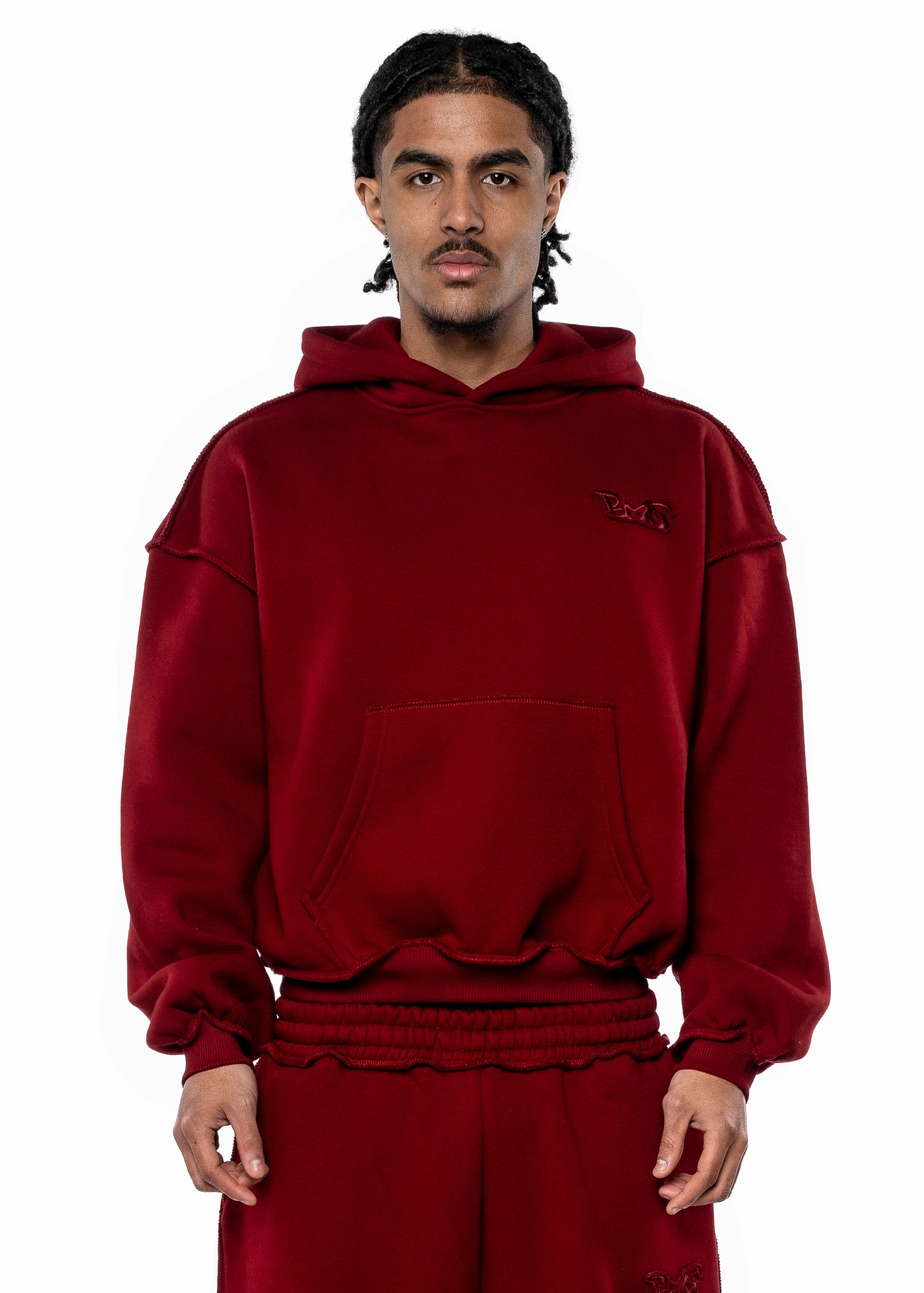 PATCH BORDEAUX HOODIE